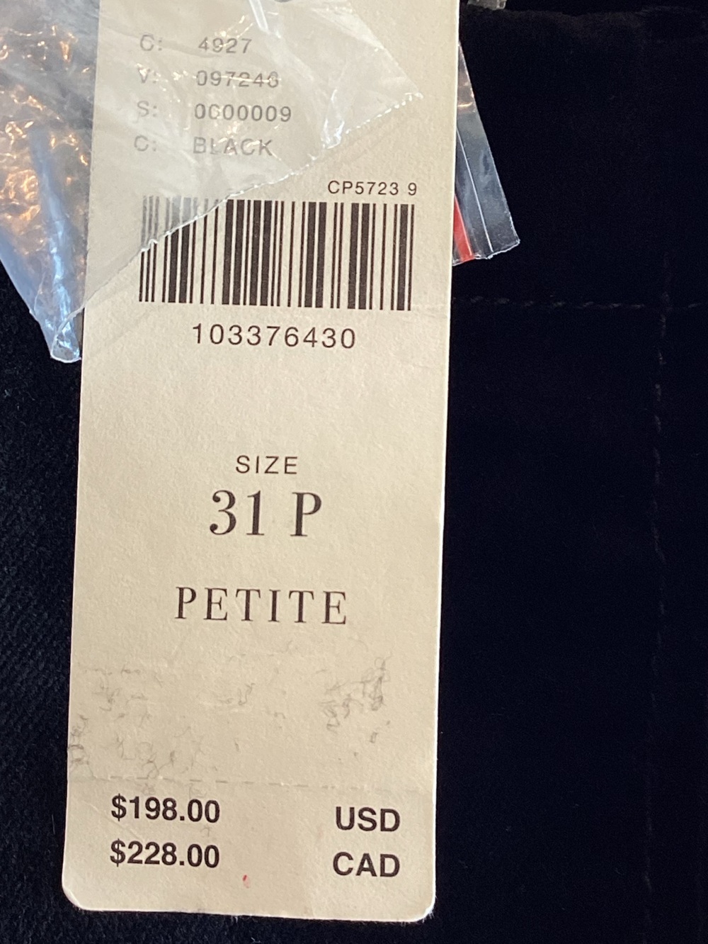 Anthropologie Colette Pants Maeve Cropped Wide
Leg Velvet Embroidered New Black - Picture 13 of 15